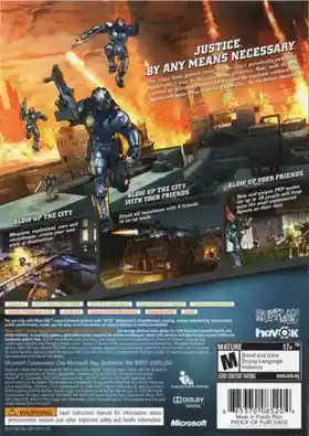 Crackdown 2 (USA) box cover back